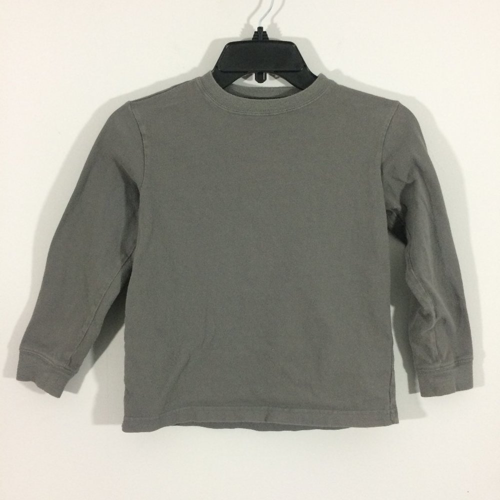 Old Navy Boys S 6-7 Gray Long Sleeve Crewneck Tee - Picture 1 of 3